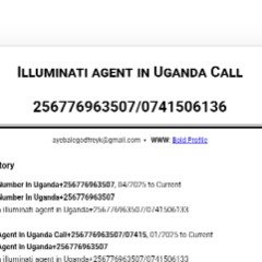 Uganda illuminati Agent+256776963507/0741506136